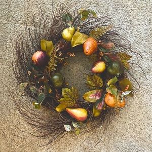 Horchow design autumn wreath, couplet